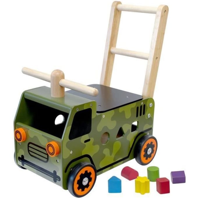 Porteur évolutif Camion de l'armée - I M TOY - Gris - Bébé 12 mois et plus - Mixte groen