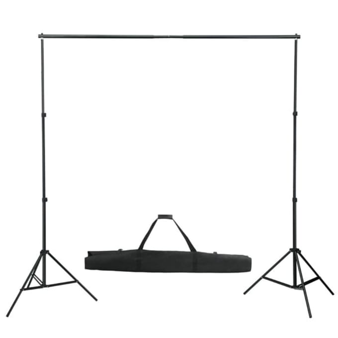 Système de Support de Fond avec Fond Blanc 600 X 300 Cm