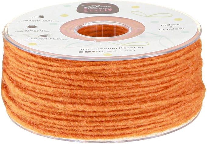Wolkoord oranje 3mm 100m
