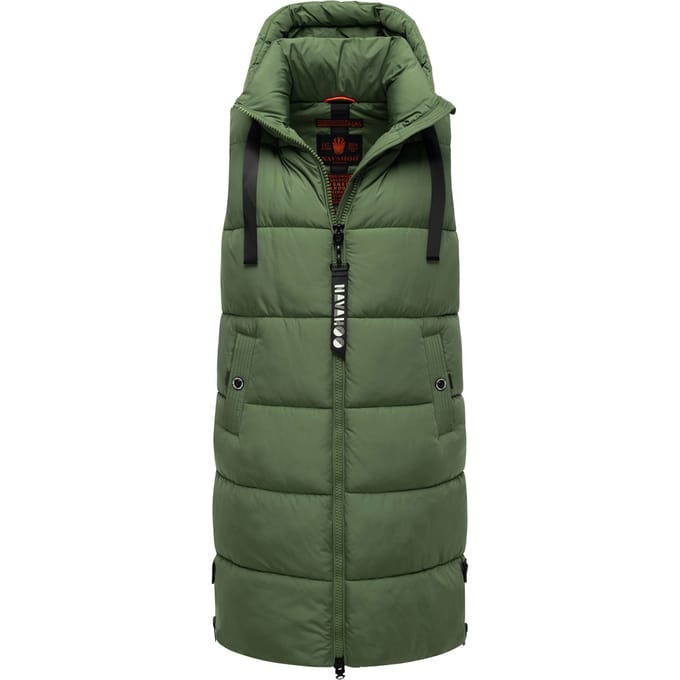 Navahoo dames lange bodywarmer Schnuffelchen – Warm & Stijlvol met Capuchon