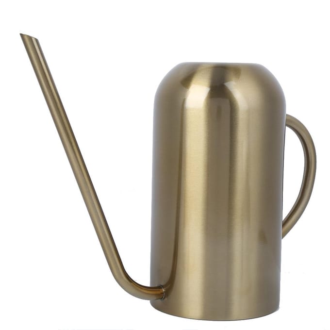 Arrosoir à long bec en acier inoxydable Pot d'arrosage de jardin Outil d'irrigation Doré 1,5 L gray