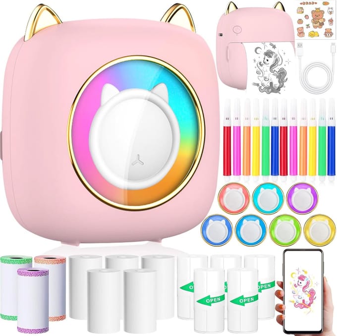 Draagbare Mini Fotoprinter voor Smartphones met Bluetooth
