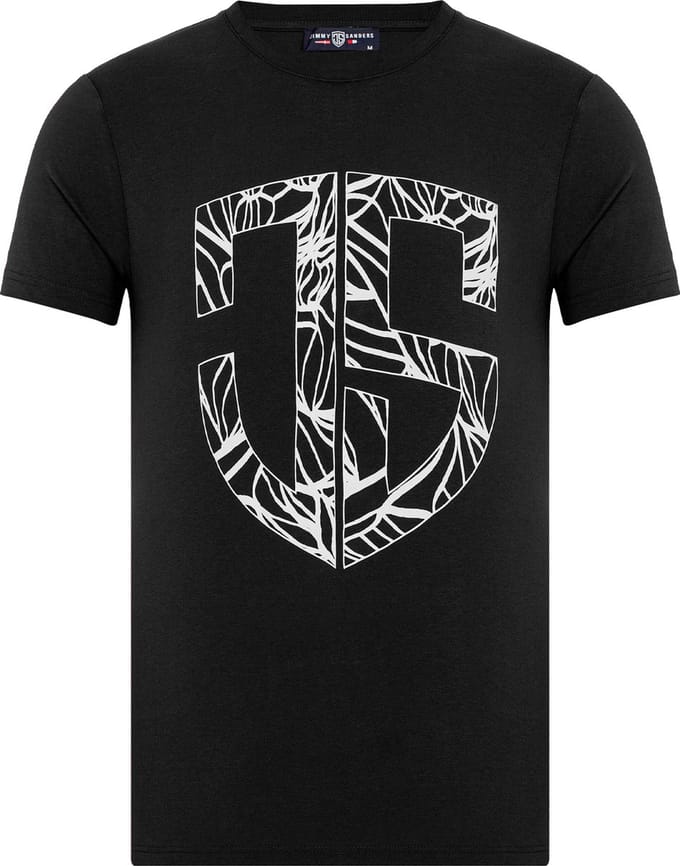 Jimmy Sanders – Walter – T shirt heren – Zwart – Maat M