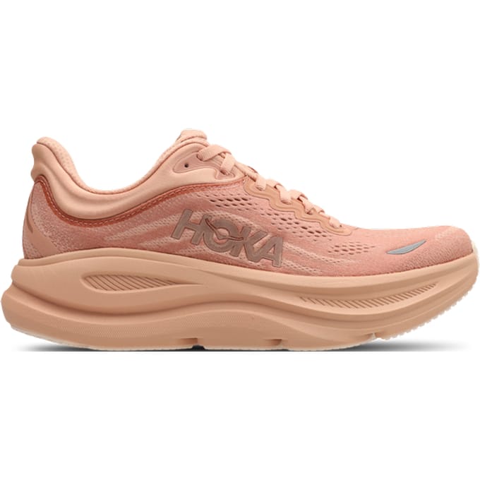 Hoka Bondi 9 Sneakers Dames - Bruin - Maat 38 - Mesh/Synthetisch