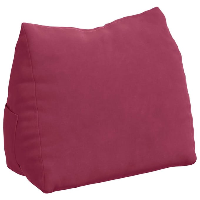 vidaXL - Rugkussen - Wijnrood - 45 - x - 35 - x - 20 - cm - Corduroy - stof