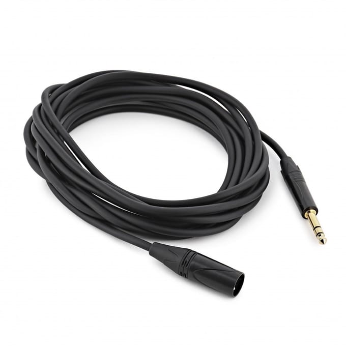 XLR (M) - TRS 6.35mm Jack Pro Cable, 10m