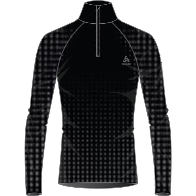 ODLO Bl Top Turtle Neck L/S Half Zip Performance Warm Eco Thermoshirt Heren - Maat M
