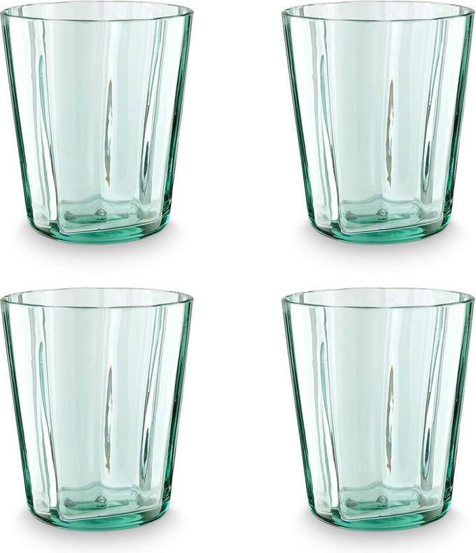 vtwonen - Basic - Set van 4 - Waterglazen - Transparant - Glas - 270ml