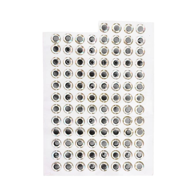 100 stuks 10mm Kunstmatige Visogen Visogen Sticker Visaccessoires Tackle Vislokmiddel white