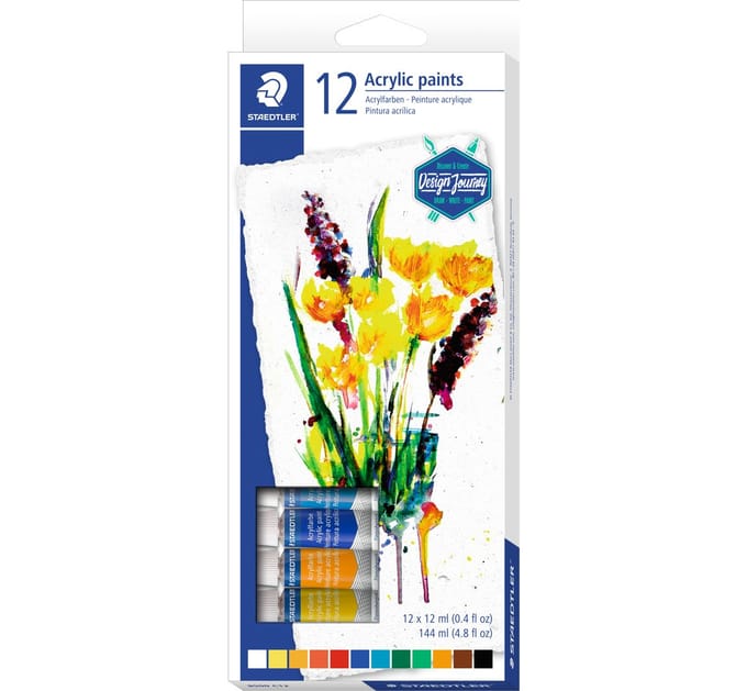 STAEDTLER Design Journey - karat acrylverf - set 12 tubes 12 ml