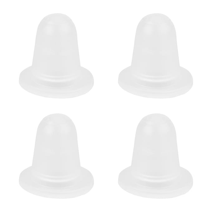 Lot de 100 capsules d'encre de tatouage en silicone, en plastique, pour accessoires de pigments de microblading, taille S Small white