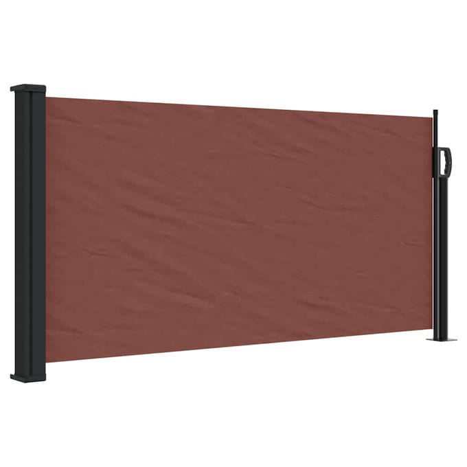 vidaXL - Windscherm - uittrekbaar - 100x300 - cm - bruin