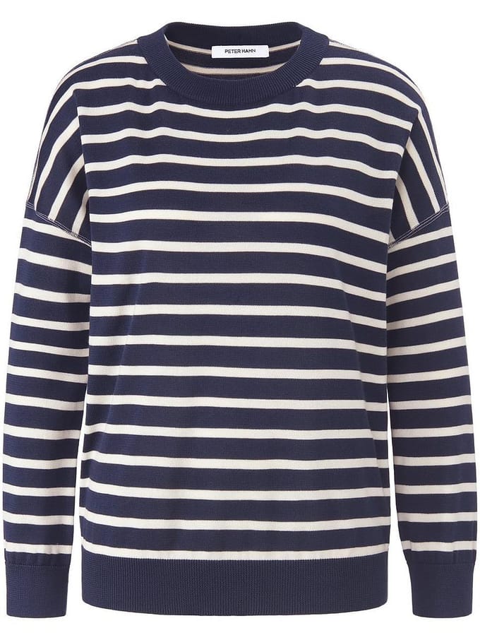 Trui 100% SUPIMA®-katoen Van Peter Hahn blauw
