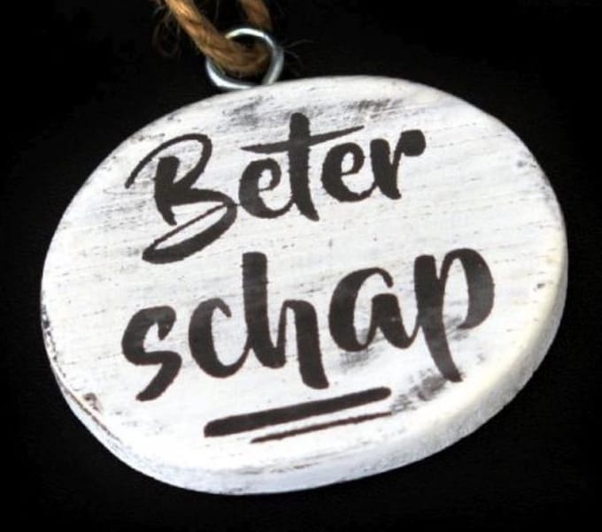 Hanger Beterschap / cadeau label / ziek zijn / "fruitmand"