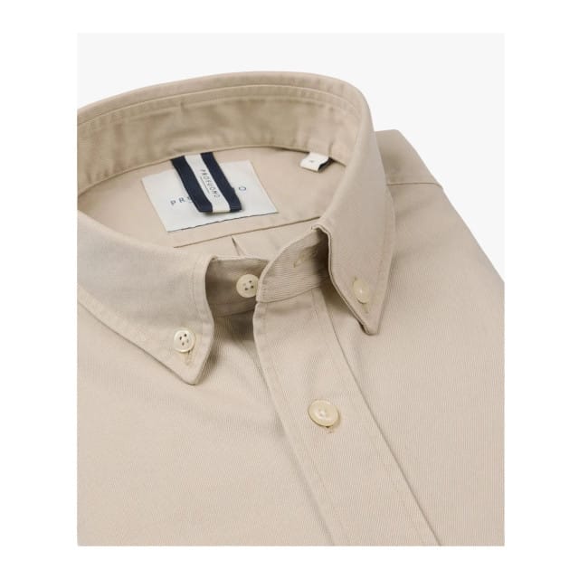 Profuomo  Lange Mouw Overhemden Beige Ppwh10044