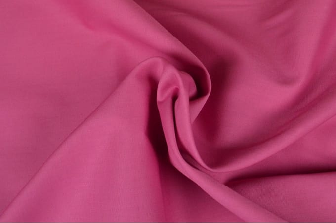 Katoen stof - Per meter - 1 meter - Poplin katoen uni - Roze