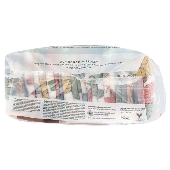 The Honest Company, Clean Conscious Diapers™, maat 4, 22-37 lb, Cactus Cuties, 23 luiers gray