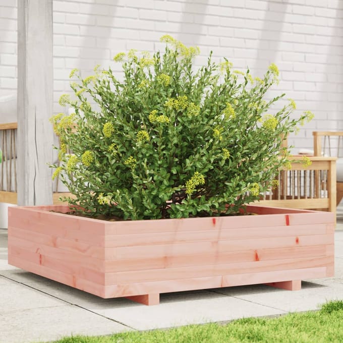 vidaXL - Plantenbak - 90x90x26,5 - cm - massief - douglashout