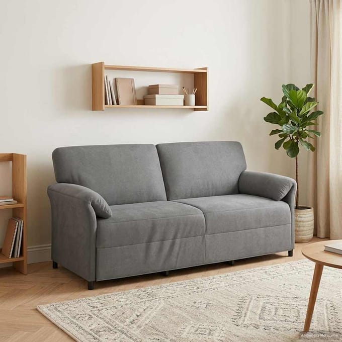 vidaXL - 3-Zits - Sofa - Donkergrijs - 198 - x - 83 - x - 95 - cm - Fluweel