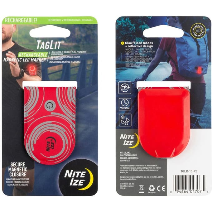 Nite Ize - Reflecterende magnetsiche Led Marker - voor op je shirt