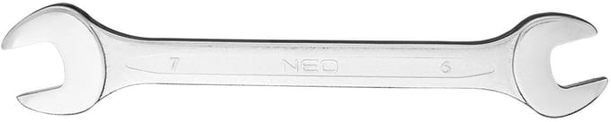 NEO - Dubbelzijdige Steeksleutel - 6 x 7 mm - Chromo Vanadium Staal - DIN 3110