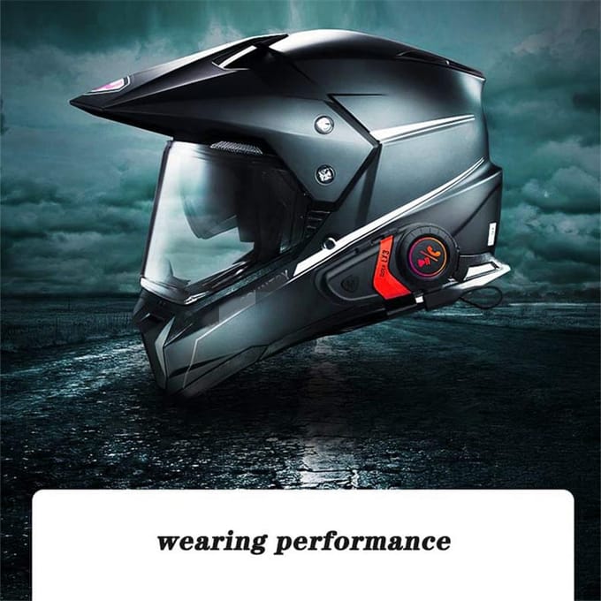 Motorhelm-headset Draadloze Bluetooth 5.0-oortelefoon Handsfree bellen Muziek gray