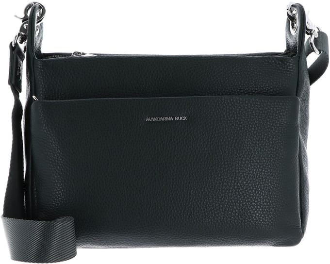 MANDARINA DUCK Leren schoudertas Mellow Leather Crossover Bag Pine Green donkergroen