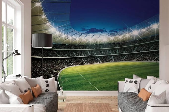 Voetbalstadion Fotobehang XXL - Papierenbehang