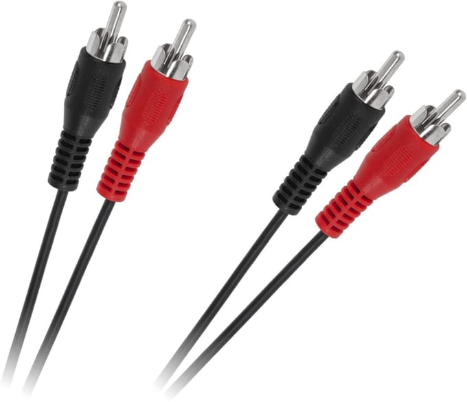 Orbit Electronic Audio Kabel - L/R (RCA) (m) naar L/R (RCA) (m) - 1.8m - Zwart
