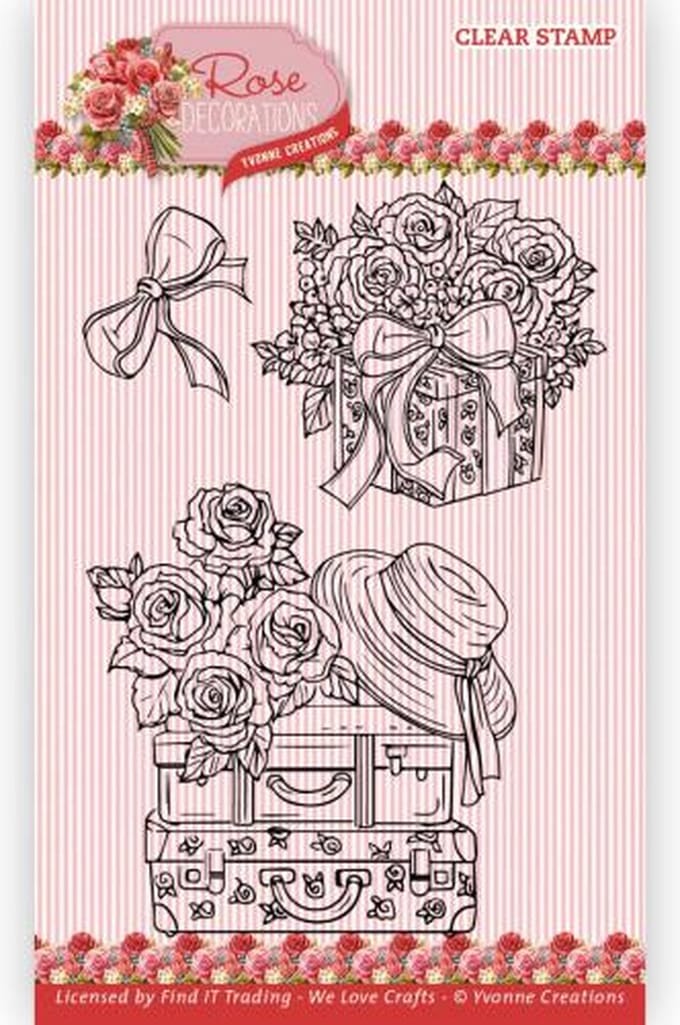 Clear Stamps - Yvonne Creations - Rose Decorations - Transporter