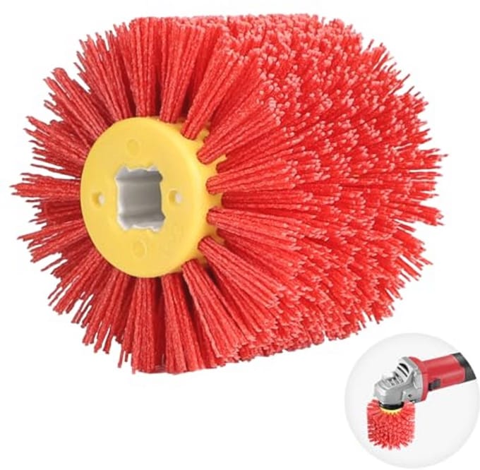 EXLECO Nylon Brush #120 Granule, Sanding Brush for Satin Machine, Diameter 19 mm, Brush Brush, Satin Roller, Wire - ShopVlot