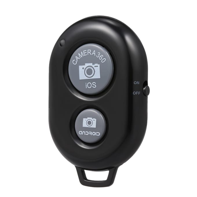 Bluetooth-afstandsbediening met Bluetooth 3.0-zelfontspanner voor Android 4.2.2 en iOS 6.0 en nieuwere controller zwart