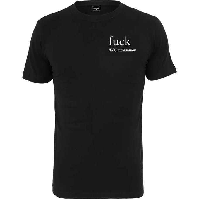 Mister Tee - FCK Heren Tshirt - 2XL - Zwart