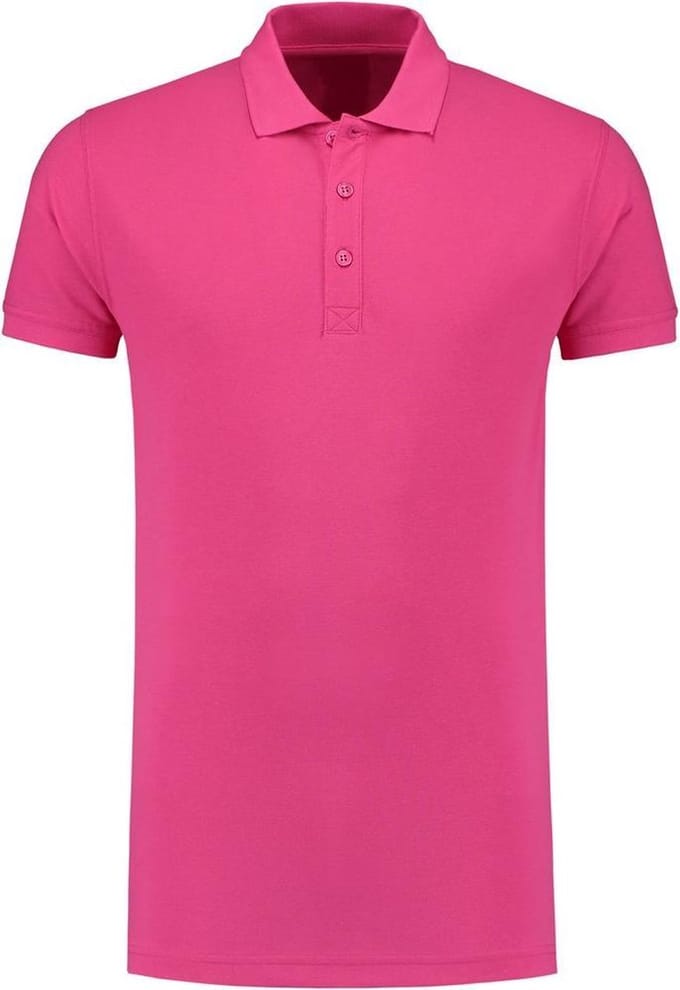 L&S Polo Basic Cot/Elast SS for him