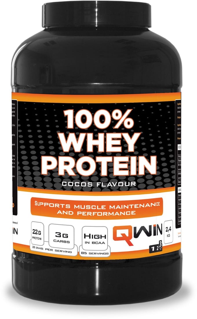 QWIN 100% Whey Protein Cocos - 2400 g