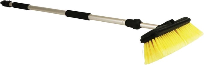 Wasborstel met steel - Uitschuifbare borstel - Auto reinigen - Verstelbare lengte - 95-160 cm - Aluminium