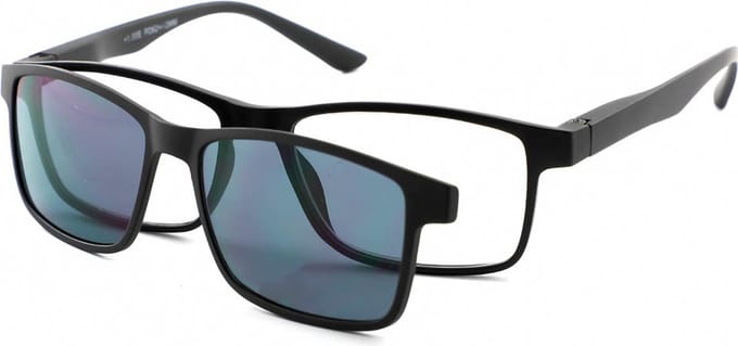 Leesbril MPG KLH144 Met Zonneclip-Zwart 2-+1.00