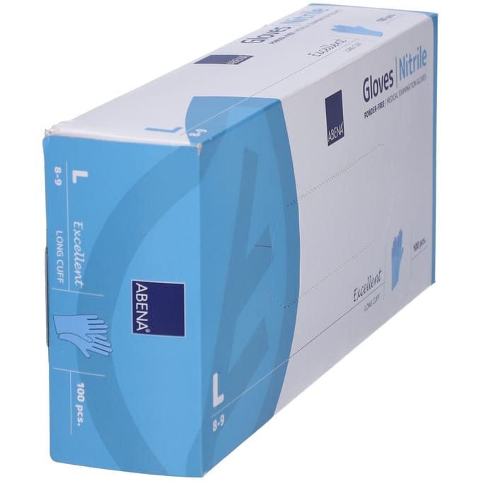 Abena Excellent Handschoen Nitrile L Blauw