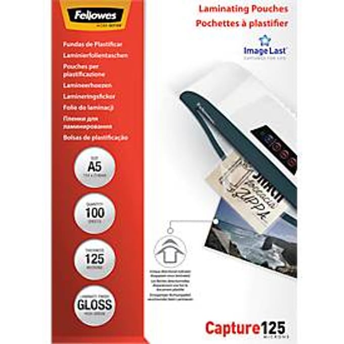 Fellowes ImageLast A5 glanzend 2x125 micron (100 stuks)  Lamineerhoes