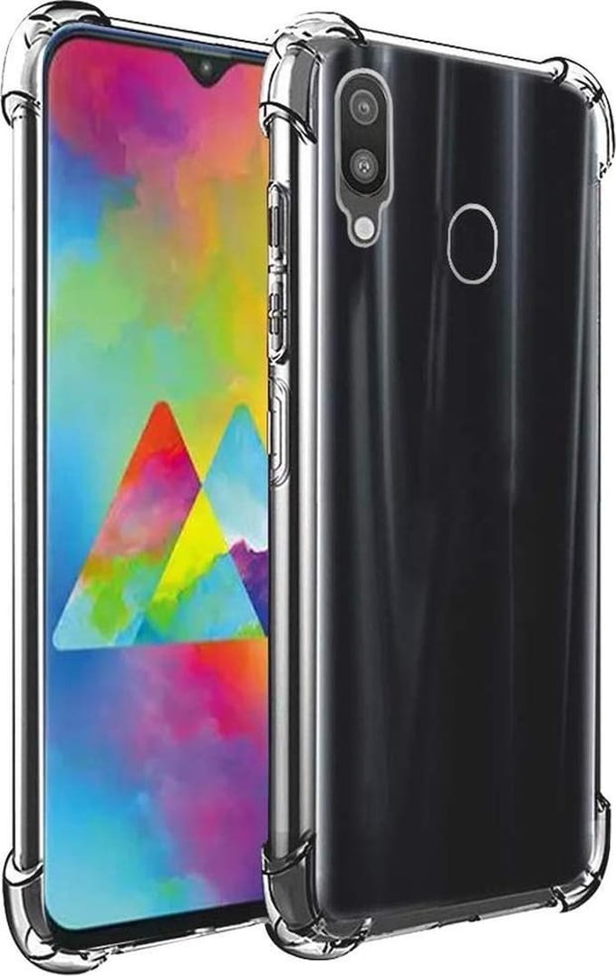 Shockproof Flexibele achterkant Silicone hoesje transparant Geschikt voor: Samsung Galaxy A40