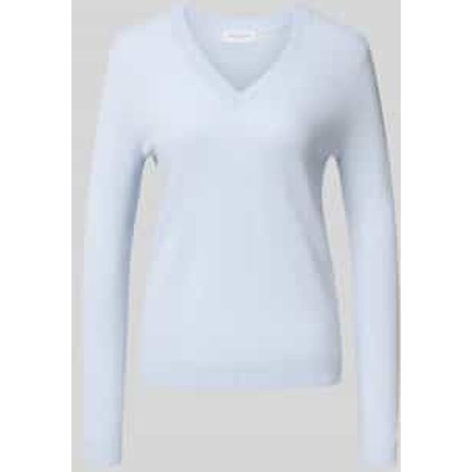 Gebreide pullover met V-hals