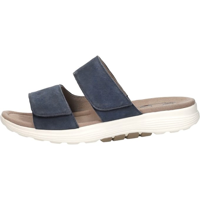 Gabor Rollingsoft Slippers blauw Suède - Maat 9