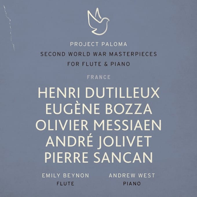 Project Paloma 4 France: Second World War Masterpieces For Flute & Piano