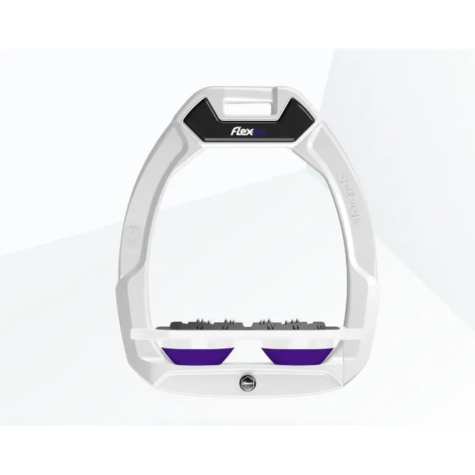 Veiligheidssporen Plat Ultra Grip Wit/Wit/Paars Flex-On Safe-On