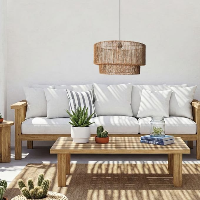 Jute hanglamp Amora -Ø50cm- 4shine