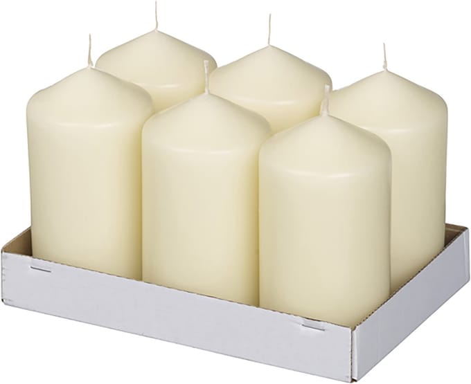 Bolsius Neutrale Stompkaars 130/70 Ivoor (6 stuks)
