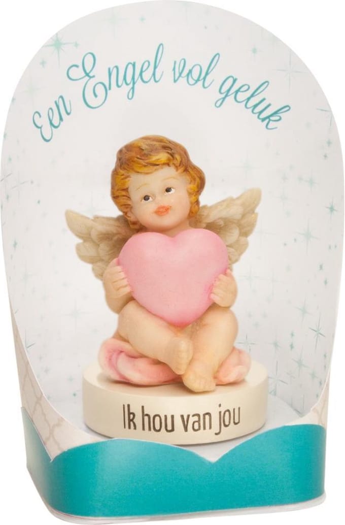 Geluksbeeldje - Ik hou van jou - Engel vol geluk