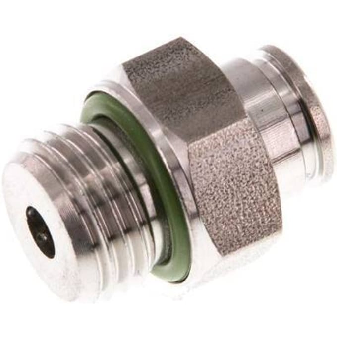 6mm x G1/4'' RVS Insteekfitting Buitendraad FKM