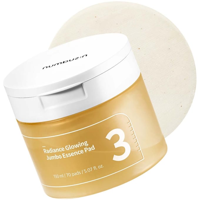 Numbuzin, No 3 Radiance Glow Jumbo Disques d'Essence, 70 disques, 150 ml (5,07 onces liquides) beige