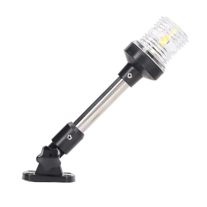 9in Wit LED Neerklapbaar Boot Hek Navigatielicht IP66 Waterdicht Boot Ankerlicht 12V 24VDC gray